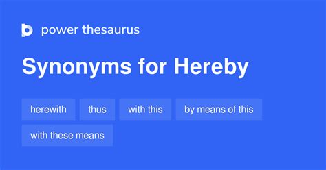 synonyms of hereby|hereby definition synonyms.